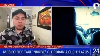 Santa Clara: músico pide taxi InDrive y le roban amenazándolo con cuchillo