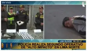 Lima Norte: Policía realiza segundo operativo de “Alto impacto”