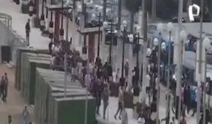 Chorrillos: barristas se enfrentan y causan pánico en vecinos