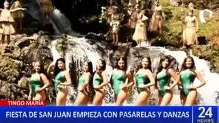 Fiesta de San Juan: inician preparativos con desfile de candidatas al miss Tingo María