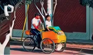 Viral Tiktok: padre lleva a su hijo al colegio en carrito de helados y conmueve a las redes sociales