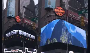 Machu Picchu en el Times Square: imagen de la maravilla del mundo se luce en estreno de Transformers