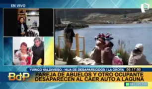 Junín: Pareja de abuelos y otro ocupante desaparecen al caer auto en laguna