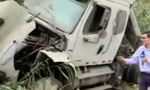 Chorrillos: camión fuera de control choca con camioneta y miniván