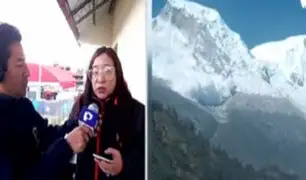Áncash: pobladores de Yungay se encuentran en alerta tras dos deslizamientos en nevado Huascarán