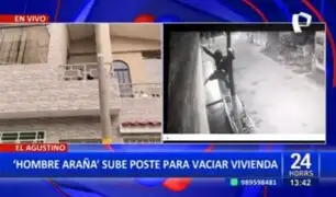"Hombre Araña de El Agustino" se persigna y trepa poste para robar en vivienda