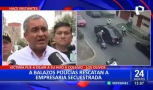 Vicente Romero tras rescate de empresaria en Los Olivos: "Vamos a continuar con estas acciones"