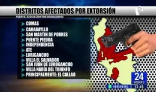 Extorsión en el Perú: conozca cuáles son los distritos más afectados por este delito