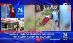 Personal del Minsa llega a Los Olivos por vecina que resultó herida durante rescate de empresaria