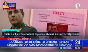 Filtran documentos del Ejército Chileno que revelan seguimiento a alto mando militar peruano