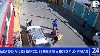 Arequipa: matan a hombre que se resistió al robo de 40 mil dólares