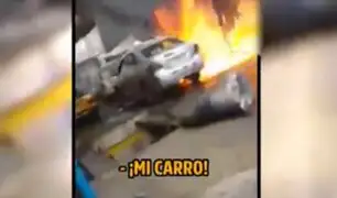 Surco: trabajador de taller mecánico en UCI tras explosión de vehículo