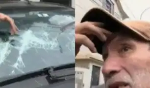 Ataque de barristas en Ate: destrozaron vehículos con machetes y piedras