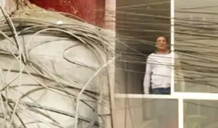 Los Olivos: vecina harta de cables en su ventana los habría cortado dejando sin servicios al barrio