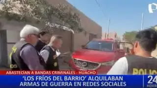 Huacho: Policía desarticula banda dedicada al alquiler de armas de guerra