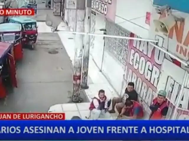 Sicarios asesinan a un joven a pocos metros del hospital de San Juan de Lurigancho