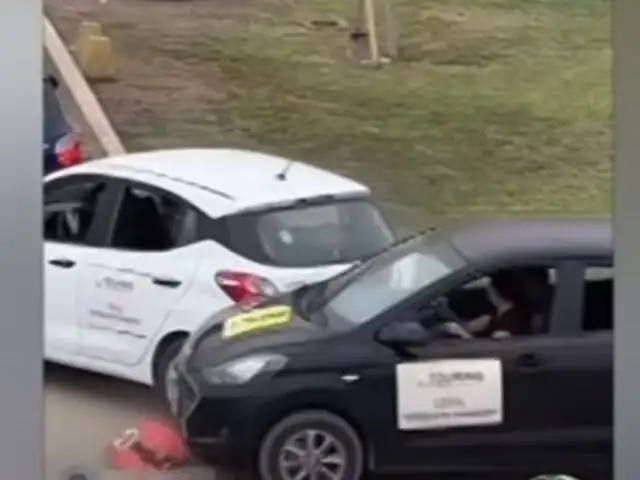 Lurín: postulante choca auto en el examen de conducir en Touring de Conchán