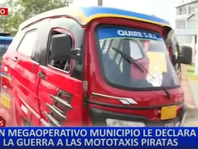 Comas: municipio realiza megaoperativo contra mototaxis informales