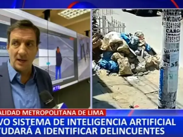 Inteligencia artificial en Lima servirá para identificar a delincuentes de manera rápida