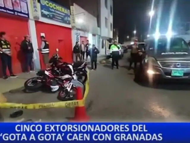 Tacna: capturan a 5 colombianos con granadas en su posesión