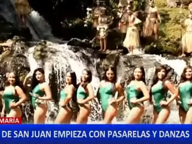 Fiesta de San Juan: inician preparativos con desfile de candidatas al miss Tingo María