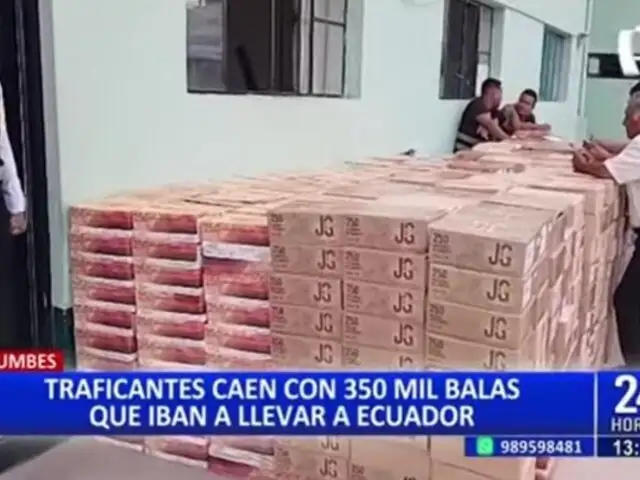 Incautan municiones ilegales en Tumbes: cargamento tenía como destino Ecuador