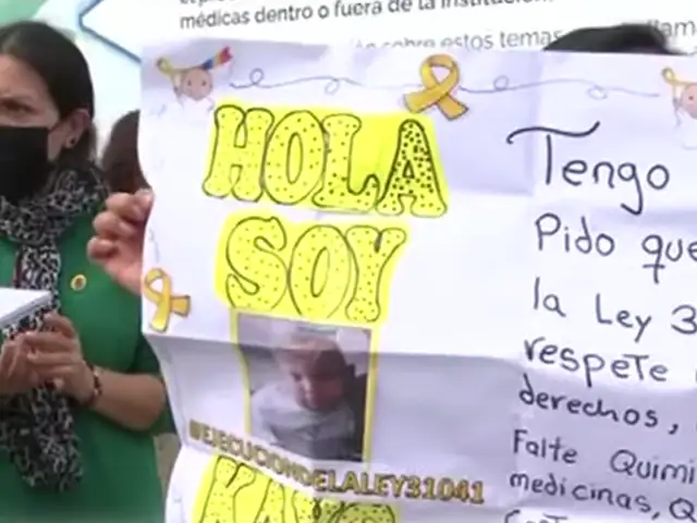 INEN: madres de niños con cáncer protestaron por escasez de medicamentos