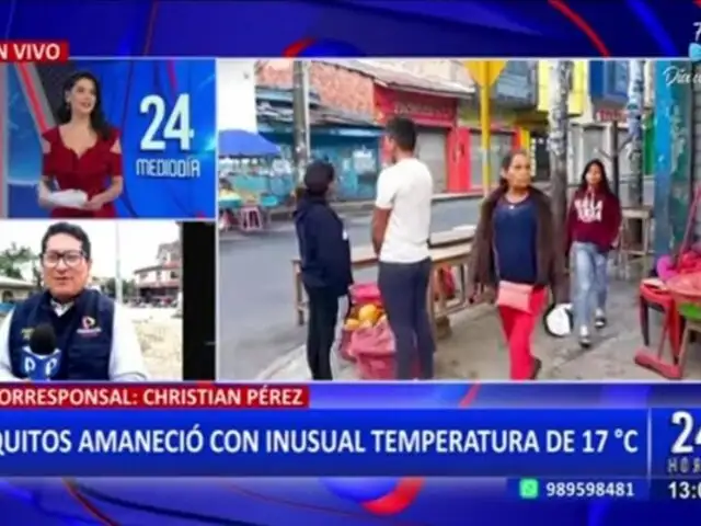 Iquitos: temperaturas descienden hasta los 17 grados centígrados por inusual friaje