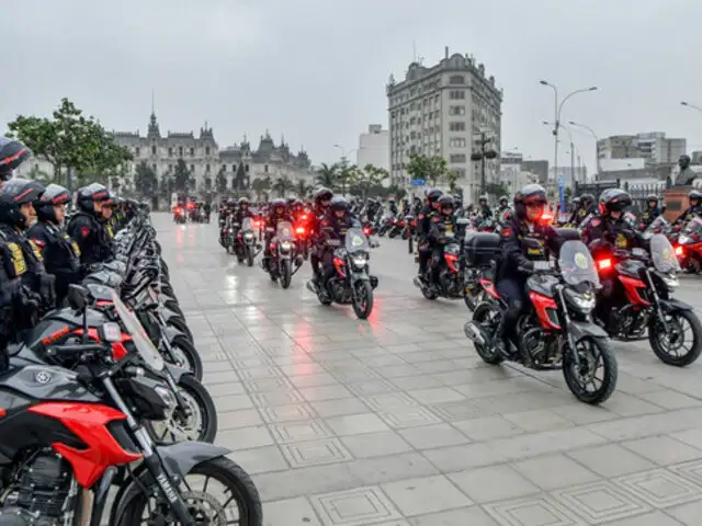 PNP lanza nuevo servicio de patrullaje motorizado en Lima para combatir delitos de alto impacto