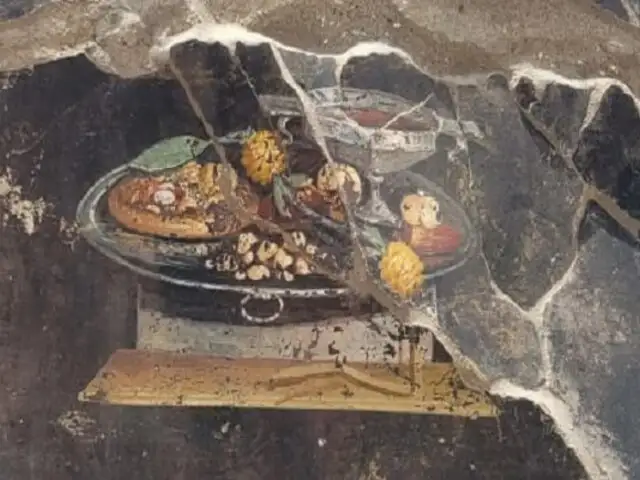 Increíble hallazgo en Pompeya: descubren imagen de una "pizza" de hace más de 2 mil años