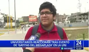 Estudiantes de la UNI opinan sobre fiesta que incluyó participación de "Las Gatitas de Megaplaza"