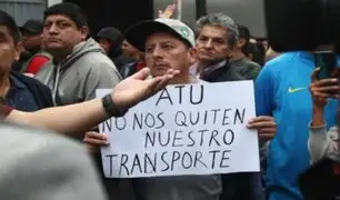 ATU sobre transportistas que bloquearon vía del Metropolitano: "Sus rutas han sido reordenadas"