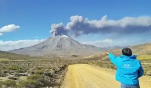 Volcán Ubinas: reportan más de 15 explosiones y emisión de cenizas