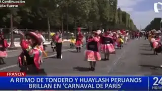 Francia: Danzantes peruanos deslumbran en corso del Carnaval de París