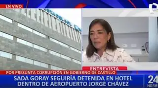 Sada Goray: empresaria sigue detenida en exclusivo hotel del Aeropuerto Jorge Chávez
