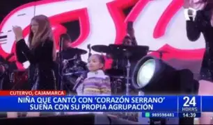 Niña que cantó con "Corazón Serrano" en concierto sueña con tener su propia agrupación
