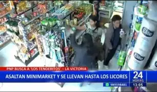 "Los tenderitos de La Victoria": Ladrones asaltan minimarket y se llevan hasta los licores