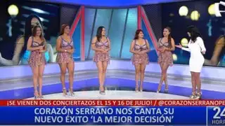 “La mejor decisión”: Corazón Serrano presenta nuevo éxito musical