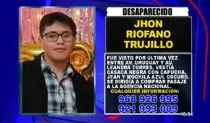 Huancayo: Joven desparece y familiares piden ayuda para encontrarlo