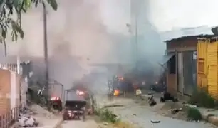 Tumbes: explosión por balón de gas ocasiona incendio dejando a varias familias en la calle