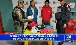 Pucusana: Detienen a peruano y boliviano que tenían barras de oro valorizadas en 90 mil soles