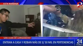 Roban más de 50 mil soles en pertenencia en una casa de San Juan de Lurigancho