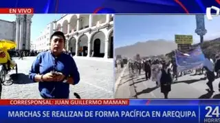 Protestas en Perú: calles de Arequipa es tomada por manifestantes
