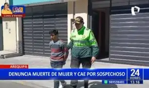 Arequipa: Sujeto denuncia la muerte de su pareja y lo detienen por sospechoso