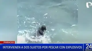 Detienen a dos personas por pescar con dinamita en la Reserva Nacional de Paracas