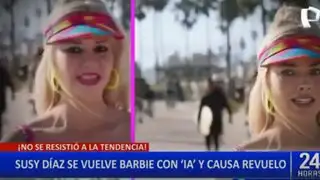 Susy Díaz se "convirtió" en Barbie y causó furor en redes sociales