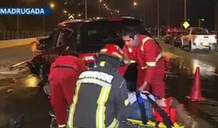 Accidente en Miraflores: camioneta choca en la Costa Verde y deja 3 heridos
