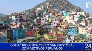 Rímac: pintan casas con colores peruanos en las laderas del cerro San Cristóbal