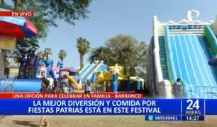 Diversión y comida por Fiestas Patrias en festival de Barranco