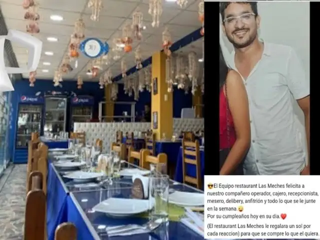 Restaurante regalará un sol a trabajador por cada reacción de su foto en Facebook